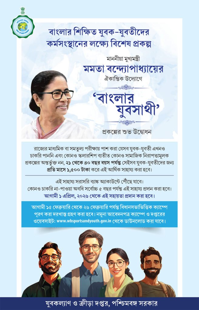 Banglar Yuva Sathi Scheme: ₹1500 Monthly Allowance - Status Check Online 2 Banglar Yuva Sathi